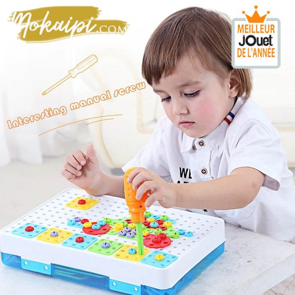 Perceuse Jouet Montessori Jeux de bricolage Ma perceuse electrique magique cadeau enfant jouet de l annee vue02
