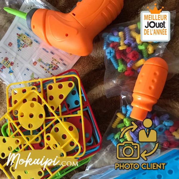 Perceuse Jouet Montessori Jeux de bricolage Ma perceuse electrique magique cadeau enfant jouet de l annee vue08
