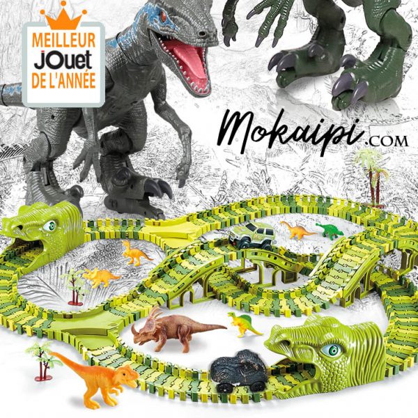 circuit dinosaure jouet dinosaure circuit flexible dinosaure circuit voiture lumineux magic tracks jungle dinosaures dinotrack course voitures02