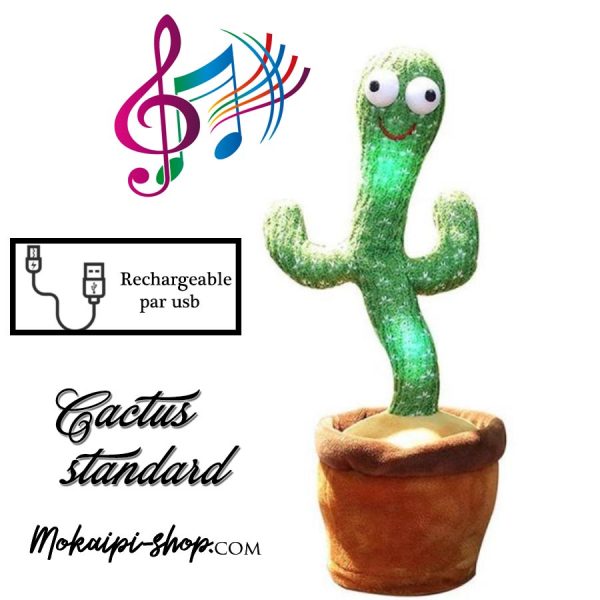 cactus qui danse peluche cactus dansant dancing cactus musique toy jouet rechargeable et lumineux v10 1