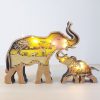 elephants with light